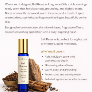 BALI RESERVE FRAGRANCE OIL - 10ml